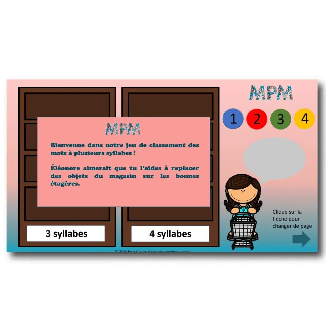 Trousse de stimulation des mots polysyllabiques