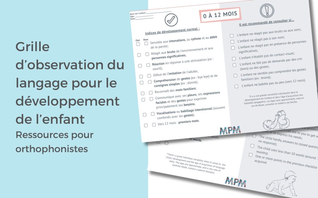 Comment utiliser la grille d’observation du langage pour le développement de l’enfant