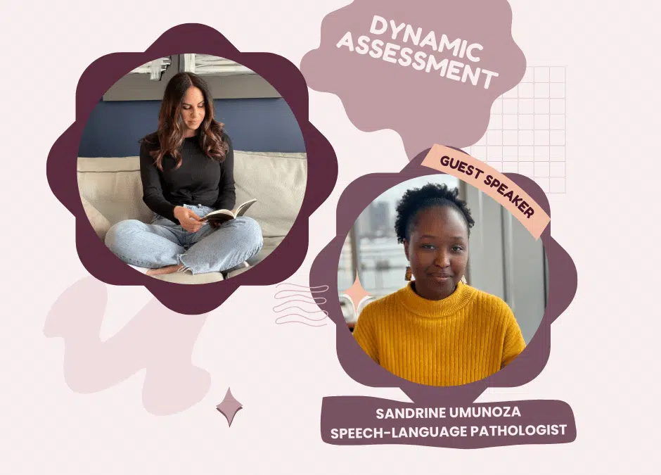 Melissa Farkouh et Sandrine Umunoza discutant de l'évaluation dynamique en orthophonie lors d'un événement en ligne pour le Mois de la Parole et Audition.
