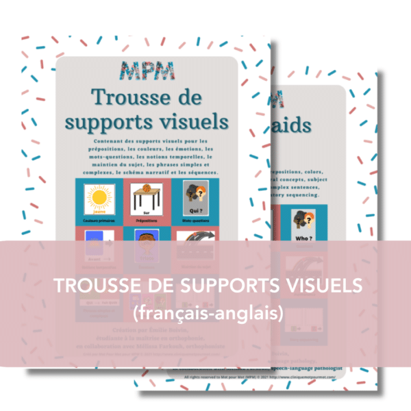 Trousse de supports visuels